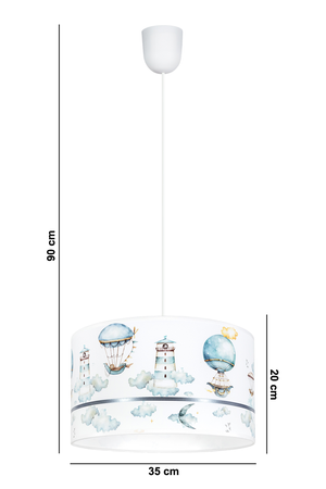 HEXE PIKKI  Lampa dziecięca sufitowa wisząca 1 x E27 0537