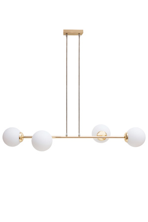 HEXE FIRA GOLD Lampa sufitowa żyrandol E27 metal szkło 6 x 60W 0779