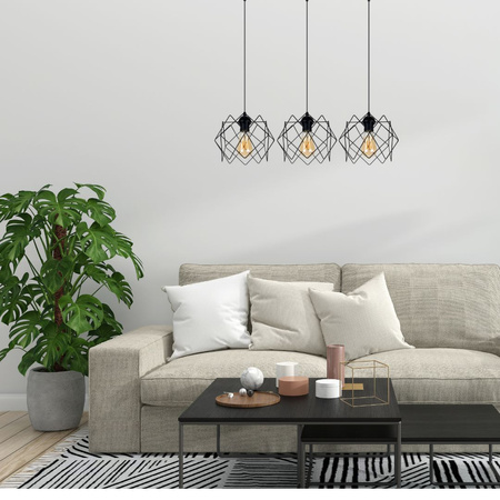 HEXE GALL Lampa sufitowa żyrandol E27 metal 3 x 60W 0324