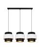BELIS NESS Lampa sufitowa żyrandol czarny/biały 3 x E27 0897