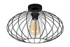 HEXE CORRINI Lampa sufitowa żyrandol E27 metal 1 x 60W czarny bezbarwny 0206