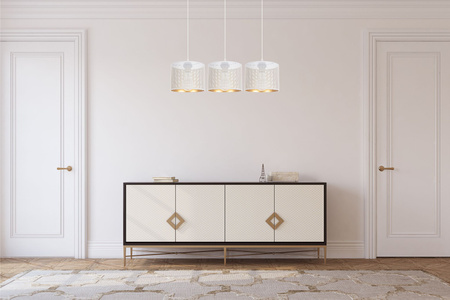 HEXE ALDO Lampa sufitowa żyrandol E27 metal 3 x 60W 0033