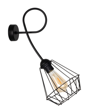 HEXE DIAMENT Lampa sufitowa żyrandol metal 1 x 60W czarny 0058