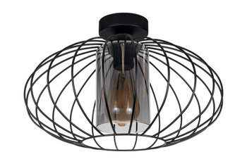 HEXE CORRINI Lampa sufitowa żyrandol E27 metal 1 x 60W czarny 0208