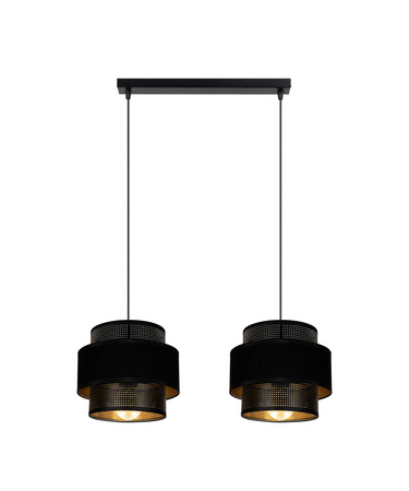 BELIS NESS Lampa sufitowa żyrandol czarny 2 x E27 0982