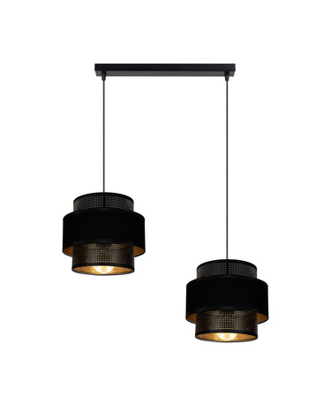 BELIS NESS Lampa sufitowa żyrandol czarny 2 x E27 0982