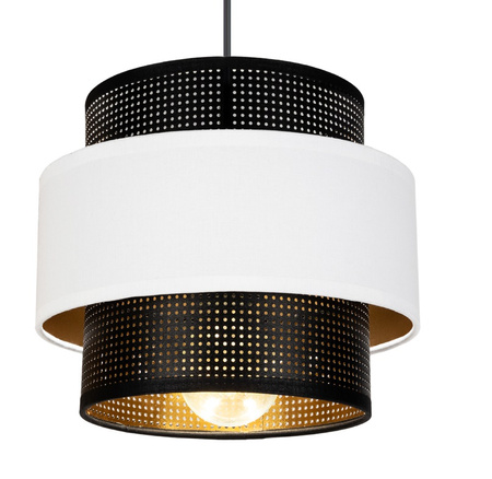 BELIS NESS Lampa stołowa nocna czarny/biały 1 x E27 0979