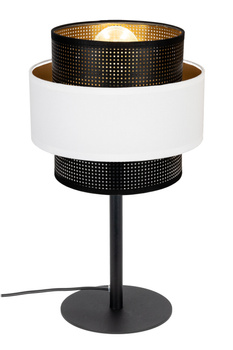 BELIS NESS Lampa stołowa nocna czarny/biały 1 x E27 0979