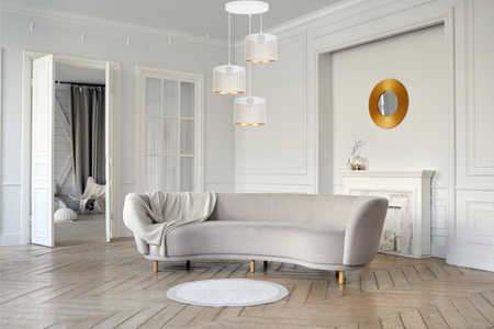 HEXE ALDO Lampa sufitowa żyrandol E27 metal 3 x 60W 0034