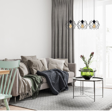 HEXE GALL Lampa sufitowa żyrandol E27 metal 3 x 60W 0324