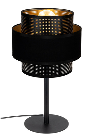 BELIS NESS Lampa stołowa nocna czarny 2 x E27 0989