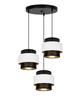 BELIS NESS Lampa sufitowa żyrandol czarny/biały 3 x E27 0899