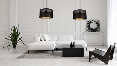 HEXE ALDO Lampa sufitowa żyrandol E27 metal 2 x 60W 0018