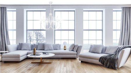 HEXE ARTHUR Lampa sufitowa żyrandol E14 metal 6 x 40W 0202