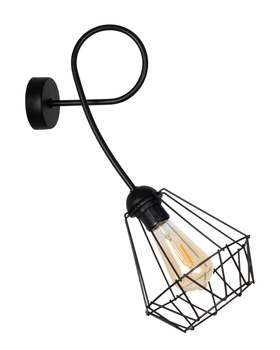 HEXE DIAMENT Lampa sufitowa żyrandol metal 1 x 60W czarny 0058