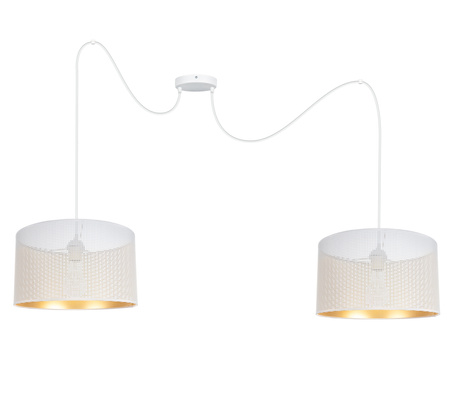 HEXE ALDO Lampa sufitowa żyrandol E27 metal 2 x 60W 0010