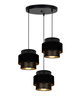 BELIS NESS Lampa sufitowa żyrandol czarny 3 x E27 0985