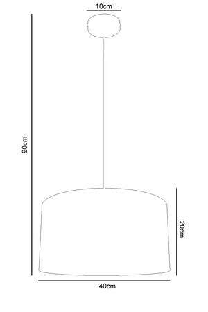 HEXE ALDO Lampa sufitowa żyrandol E27 metal 1 x 60W 0015