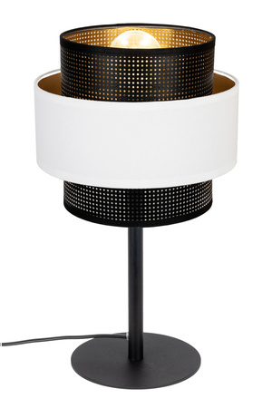 BELIS NESS Lampa stołowa nocna czarny/biały 1 x E27 0979