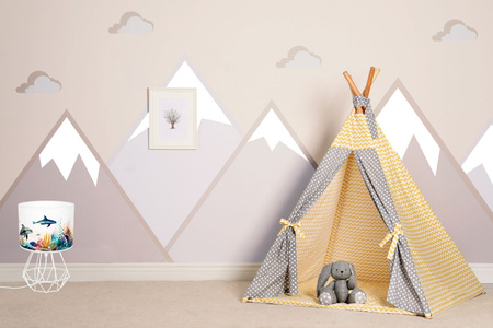 HEXE OCEAN Lampa dziecięca stojąca biurkowa 1 x 60W 0918