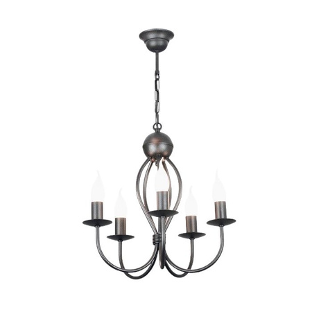 HEXE ARTHUR Lampa sufitowa żyrandol E14 metal 5 x 40W 0048