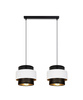 BELIS NESS Lampa sufitowa żyrandol czarny/biały 2 x E27 0849