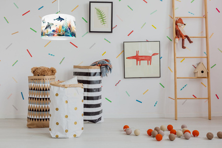 HEXE OCEAN Lampa dziecięca sufitowa wisząca 1 x 60W 0916