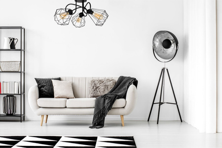 HEXE DIAMENT  Lampa sufitowa żyrandol  metal 3 x 60W czarny 0056