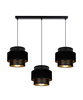 BELIS NESS Lampa sufitowa żyrandol czarny 3 x E27 0983