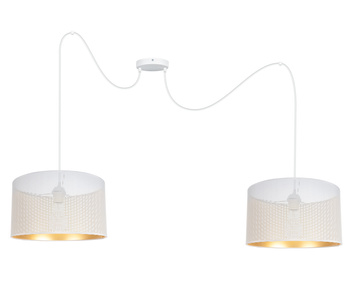 HEXE ALDO Lampa sufitowa żyrandol E27 metal 2 x 60W 0010