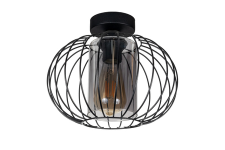 HEXE CORRINI Lampa sufitowa żyrandol E27 metal 1 x 60W czarny 0214