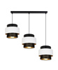 BELIS NESS Lampa sufitowa żyrandol czarny/biały 3 x E27 0897