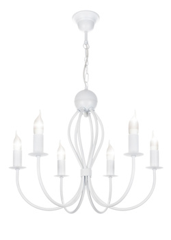 HEXE ARTHUR Lampa sufitowa żyrandol E14 metal 6 x 40W 0202