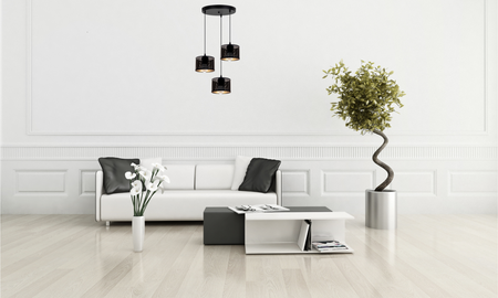 HEXE ALDO Lampa sufitowa żyrandol E27 metal 3 x 60W 0021