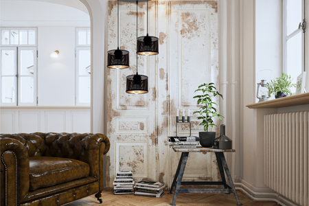 HEXE ALDO Lampa sufitowa żyrandol E27 metal 3 x 60W 0020