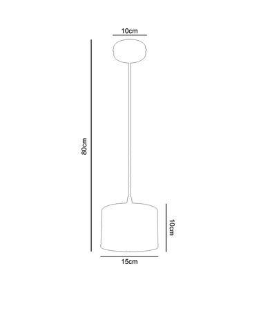 HEXE ALDO Lampa sufitowa żyrandol E27 metal 1 x 60W 0016