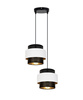 BELIS NESS Lampa sufitowa żyrandol czarny/biały 2 x E27 0898
