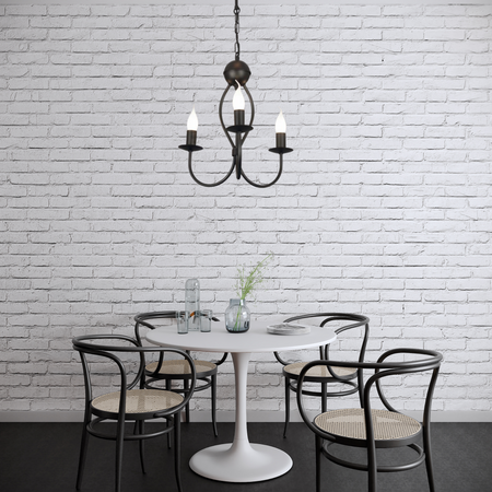 HEXE ARTHUR Lampa sufitowa żyrandol E14 metal 3 x 40W 0047