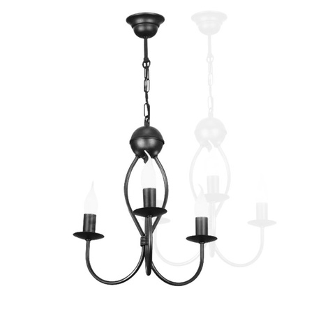 HEXE ARTHUR Lampa sufitowa żyrandol E14 metal 3 x 40W 0047