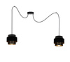 BELIS NESS Lampa sufitowa żyrandol czarny 2 x E27 0986