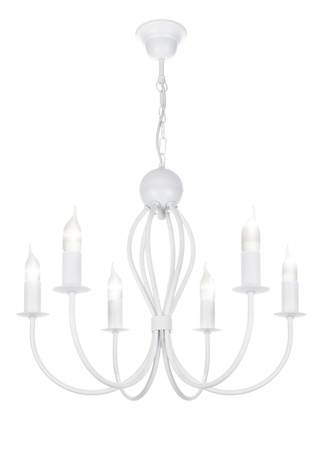 HEXE ARTHUR Lampa sufitowa żyrandol E14 metal 6 x 40W 0202