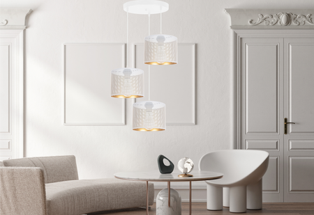 HEXE ALDO Lampa sufitowa żyrandol E27 metal 3 x 60W 0034