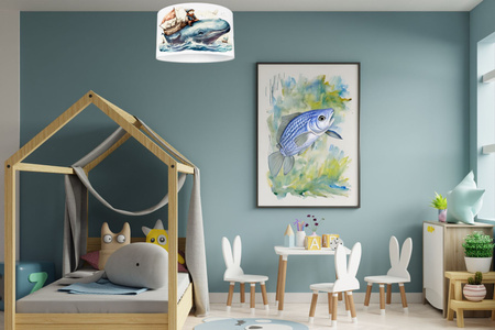 HEXE OCEAN Lampa dziecięca sufitowa plafon 1 x 60W 0923