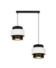 BELIS NESS Lampa sufitowa żyrandol czarny/biały 2 x E27 0849