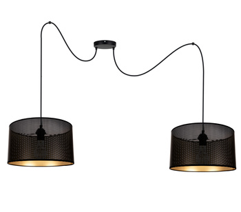 HEXE ALDO Lampa sufitowa żyrandol E27 metal 2 x 60W 0018