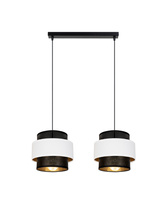BELIS NESS Lampa sufitowa żyrandol czarny/biały 2 x E27 0849