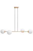 HEXE FIRA GOLD Lampa sufitowa żyrandol E27 metal szkło 6 x 60W 0779