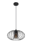 HEXE CORRINI Lampa sufitowa żyrandol E27 metal 1 x 60W czarny 0211