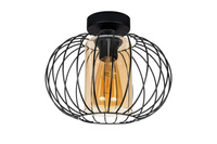 HEXE CORRINI Lampa sufitowa żyrandol E27 metal 1 x 60W czarny miodowy 0213