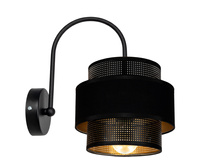 BELIS NESS Lampa ścienna kinkiet czarny 1 x E27 0988